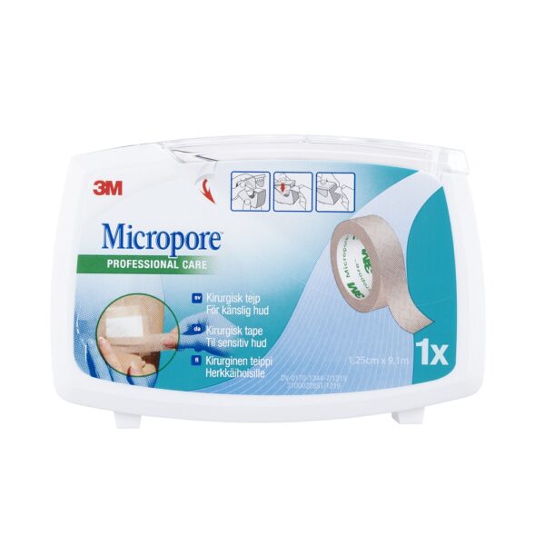 3M Micropore Kirugisk tejp Brun 1,25 cm x 9,1 m