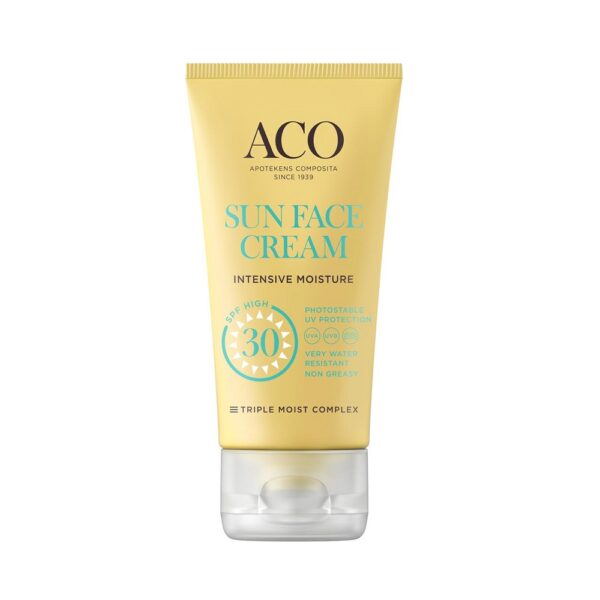 ACO Sun Face Cream Intensive Moisture SPF 30, 50 ml