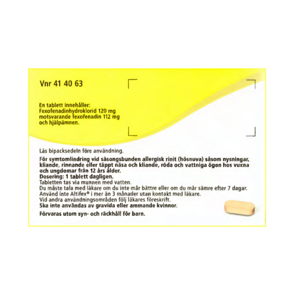 Altifex 120 mg 30 filmdragerade tabletter baksida