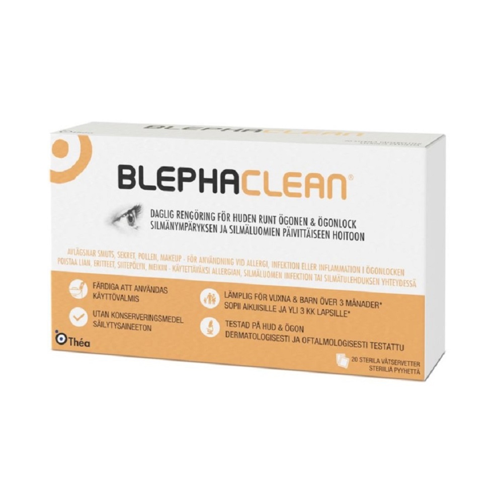 Blephaclean 20 sterila våtservetter