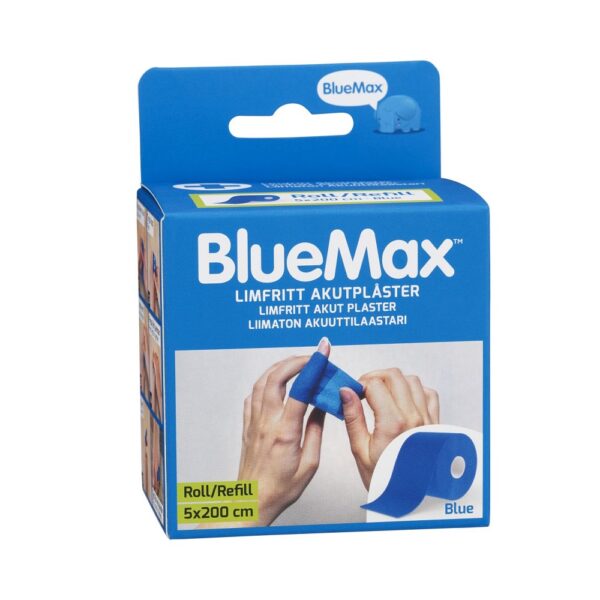 BlueMax Limfritt Akutplåster Refill Blue 5x200 cm