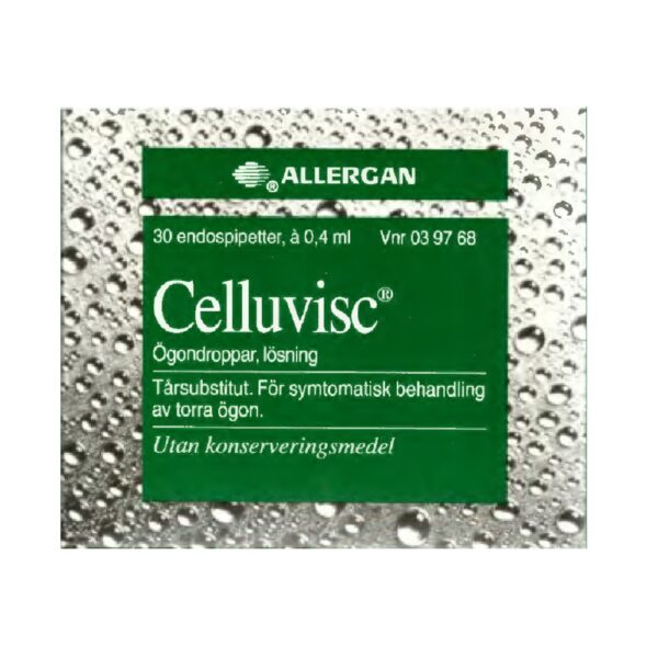Celluvisc 30 endospipetter 0.4ml Ögondroppar, lösning
