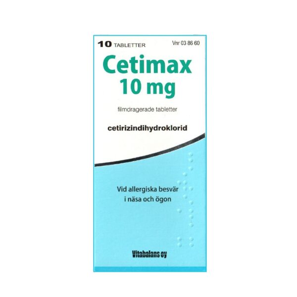 Cetimax 10 mg 10 tabletter