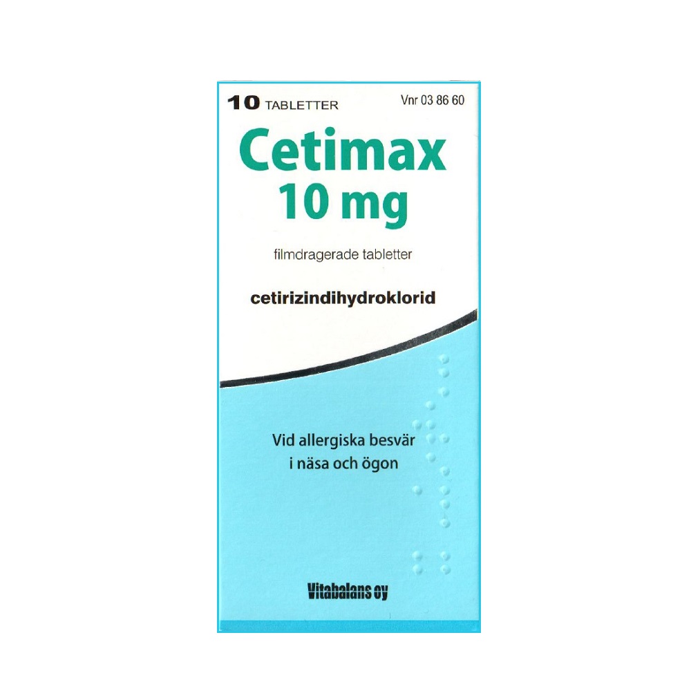 Cetimax 10 mg 10 tabletter