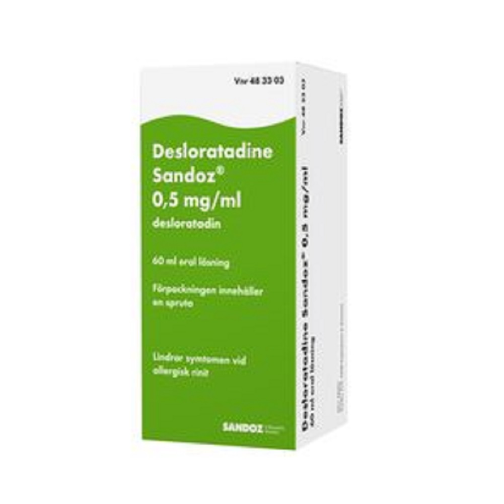 Desloratadine Sandoz 0,5 mg/ml, 60 ml oral lösning
