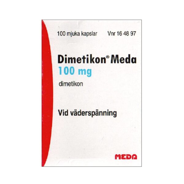 Dimetikon Meda 100 mg 100 mjuka kapslar
