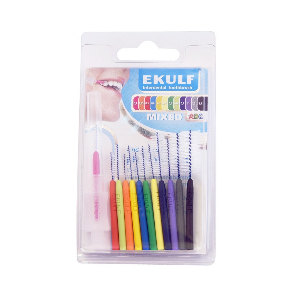 EKULF pH professional mellanrumstandborste Mixed pack