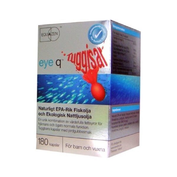 Eye q Tuggisar jordgubbssmak 180 kapslar