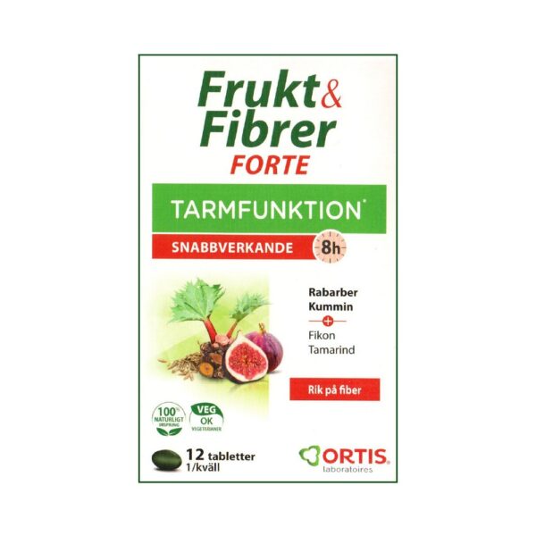 ORTIS Frukt & Fibrer Forte 12 tabletter