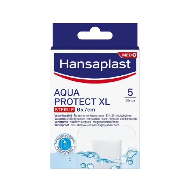 Hansaplast MED+ Aqua Protect Sterile Förband XL 6 x 7 cm 5x