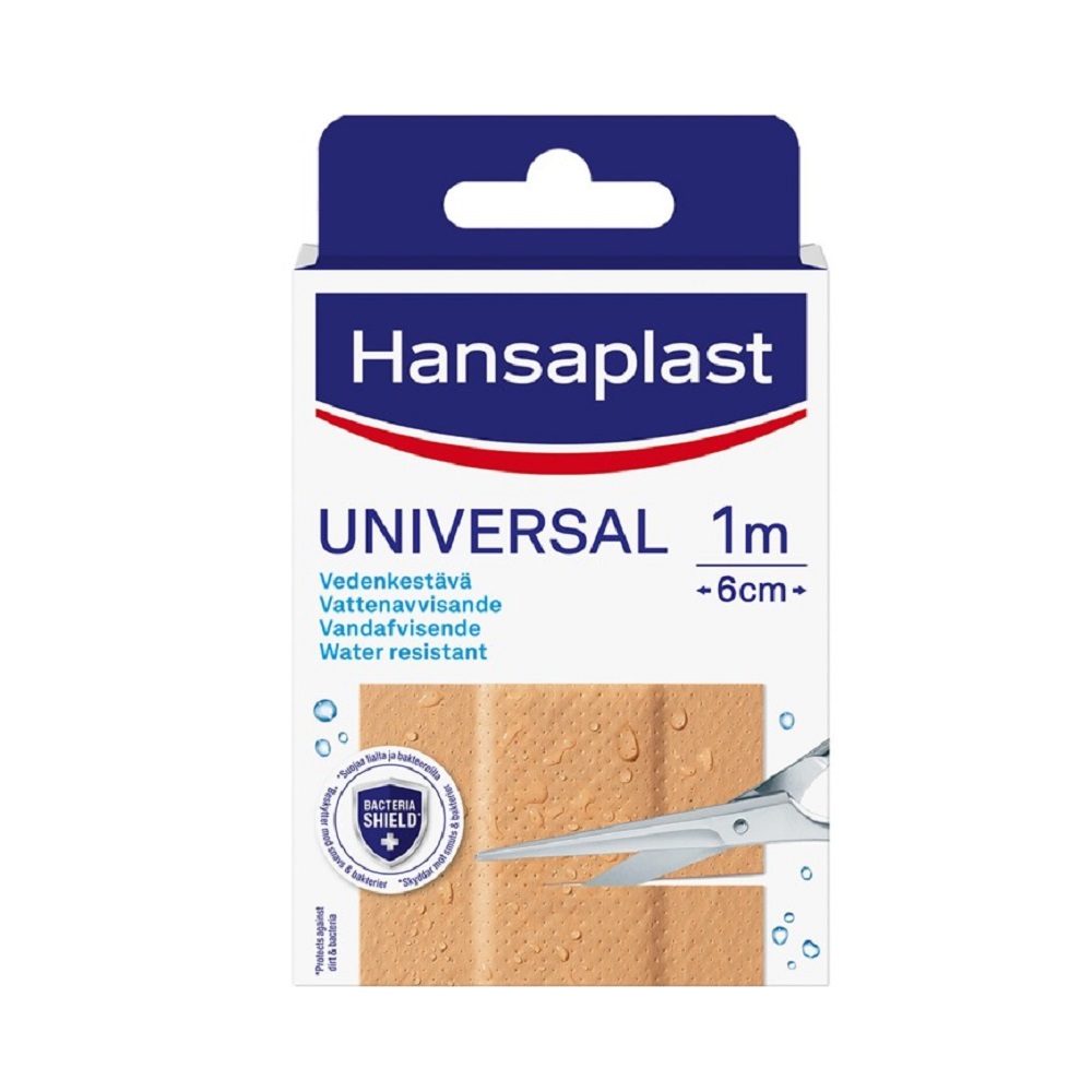 Hansaplast UNIVERSAL Plåster 6 cm x 1 m