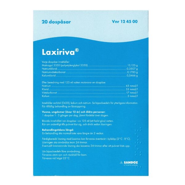 Laxiriva pulver 20 dospåsar - Bild 2