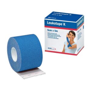 Leukotape K Elastic adhesive tape 5 cm x 5 m Blå