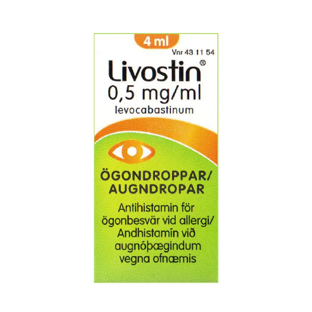 Livostin 0,5 mg/ml Ögondroppar 4 ml