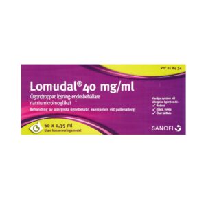 Lomudal 40 mg-ml Ögondroppar, lösning, endosbehållare 60 x 0,35 ml