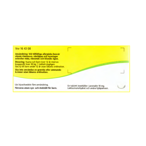 Loratadin Orifarm 10 mg 14 tabletter