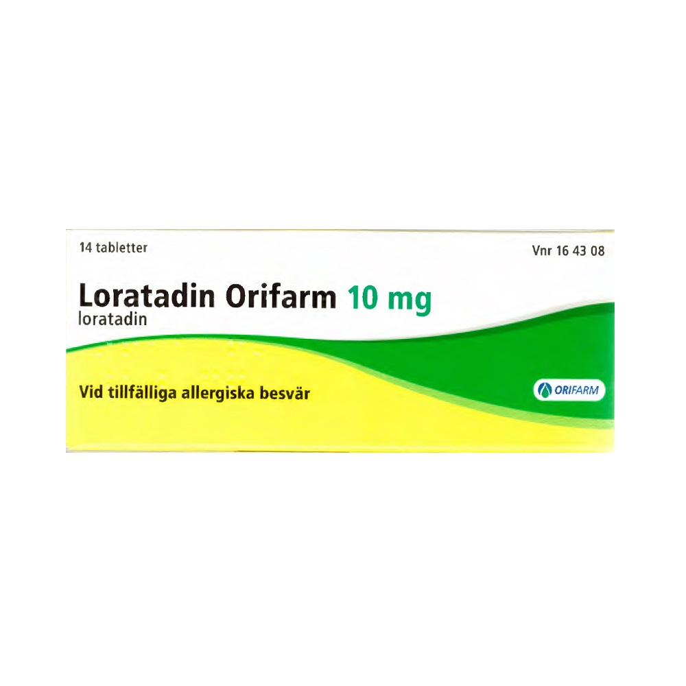 Loratadin Orifarm 10 mg 14 tabletter