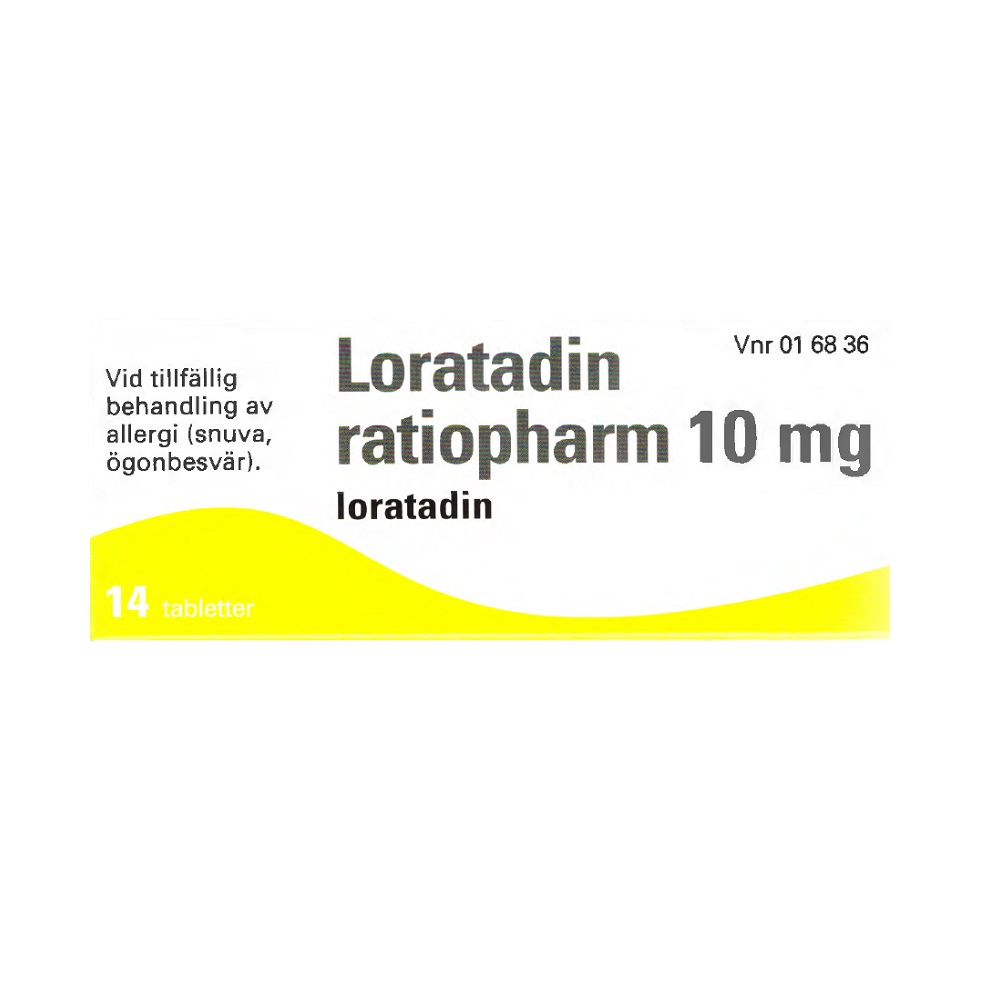 Loratadin ratiopharm 10 mg 14 tabletter