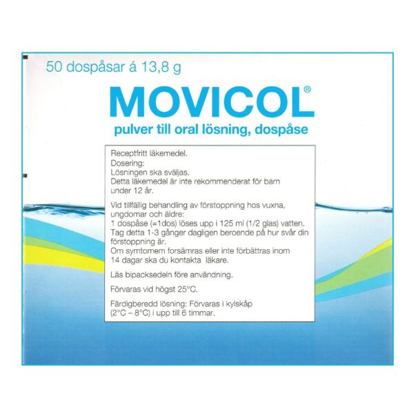 MOVICOL 13.8 g pulver 50 dospåsar - Bild 2