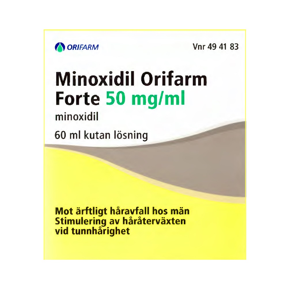 MINOXIDIL Orifarm 50 mg/ml 60 ml kutan lösning - aposve.se