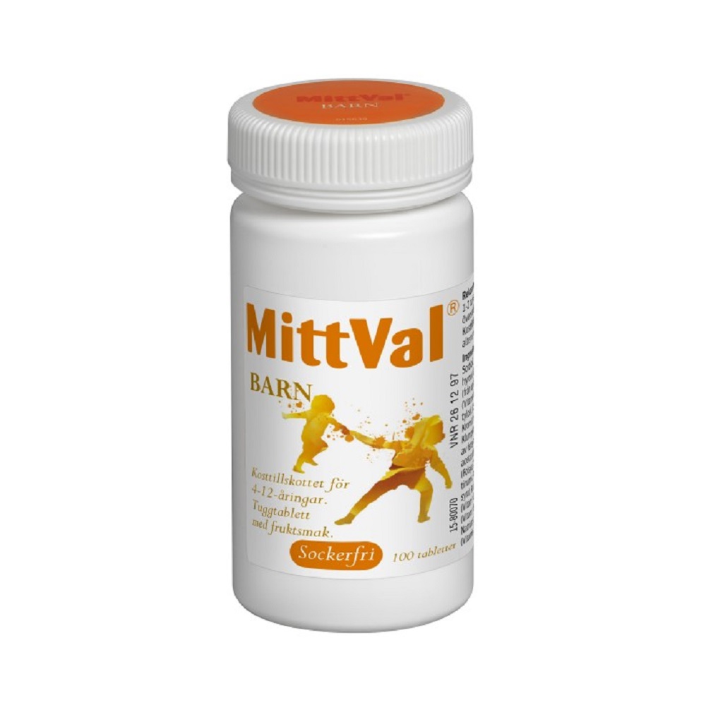 MittVal Barn 100 tuggtabletter