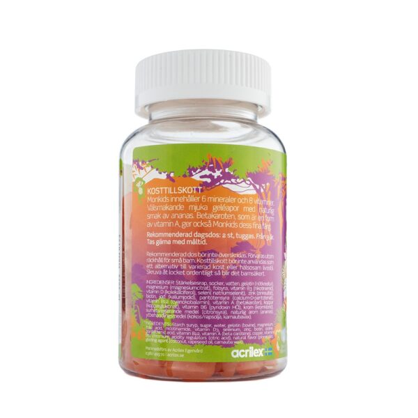 MONKIDS Mineral Ananassmak BARN 60 gummies - Bild 3
