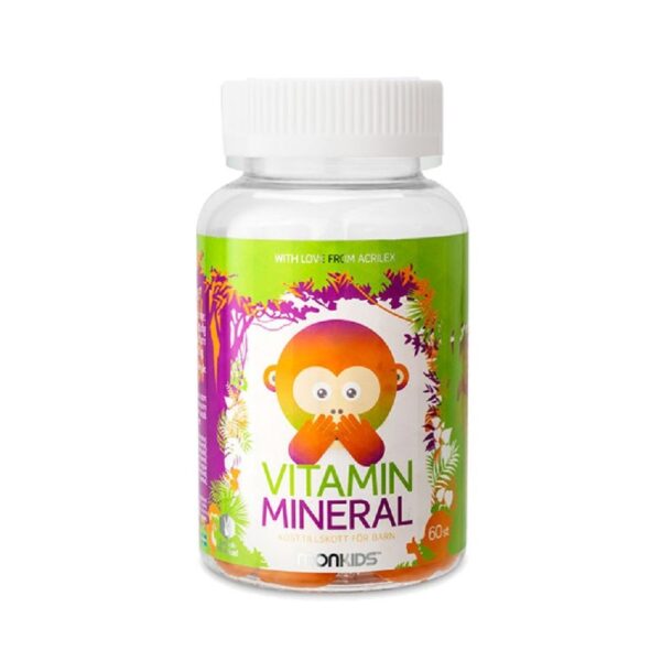 Monkids VITAMIN MINERAL Barn Ananas 60 gummies