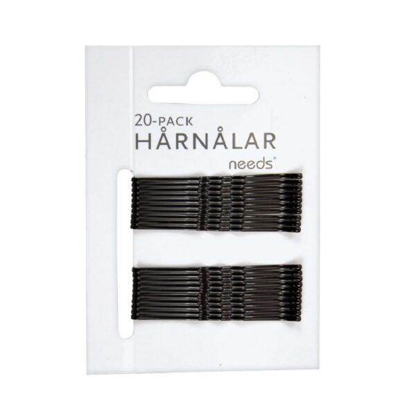 NEEDS Hårnålar svart 20 pack - Bild 2