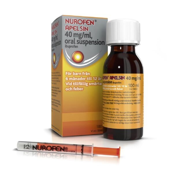 NUROFEN APELSIN 40 mg / ml, oral suspension 100 ml flaska - Bild 2