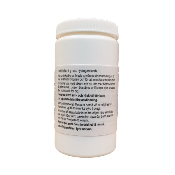 Natriumbikarbonat Meda 1 g 100 tabletter - Bild 2
