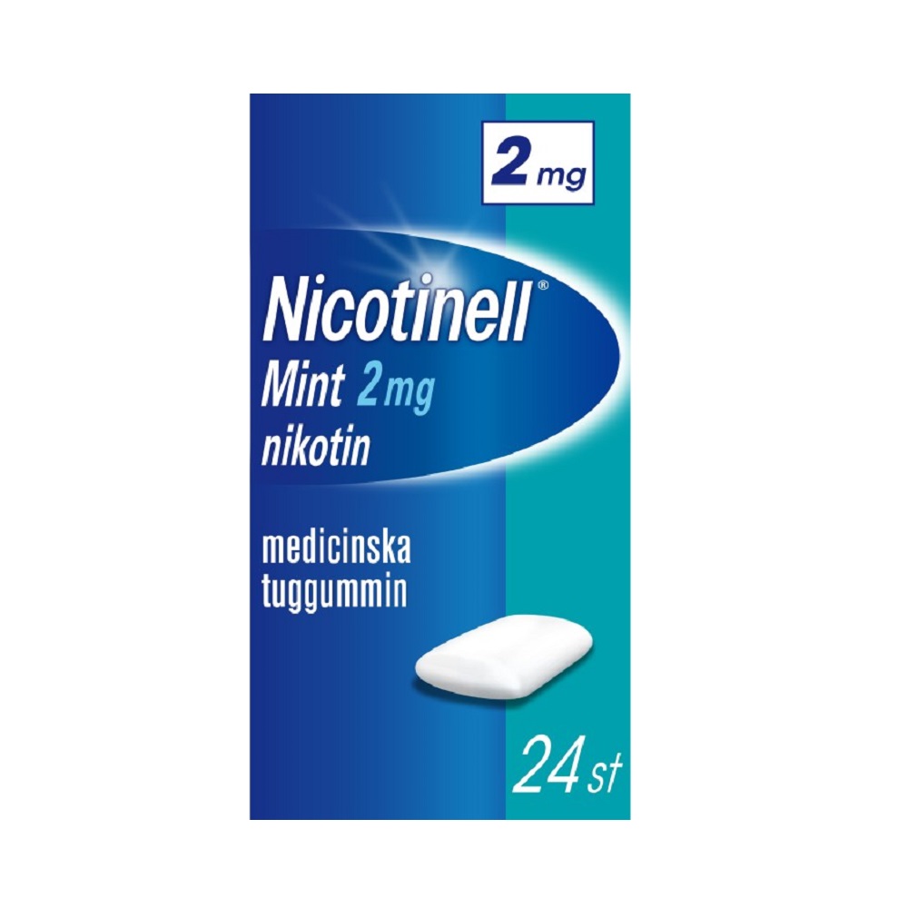 Nicotinell Mint Medicinska Tuggummin 2 mg 24 st