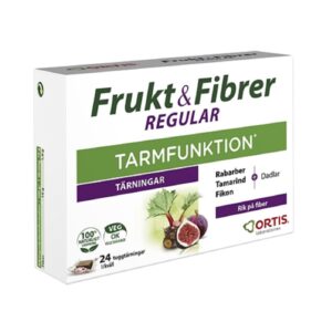 ORTIS Frukt & Fibrer Regular 24 tuggtärningar