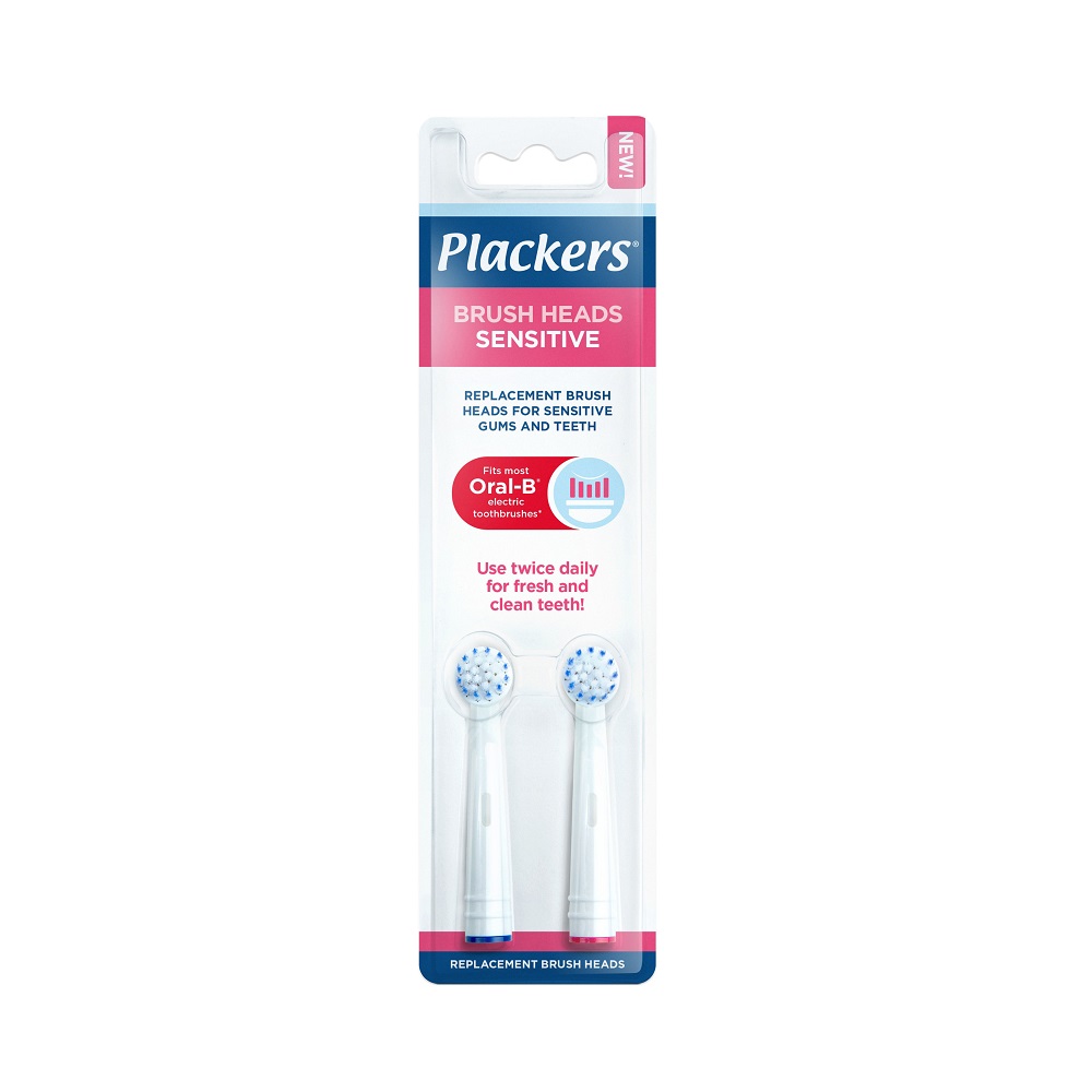 Plackers Brush head Refills Sensitive 2 pcs