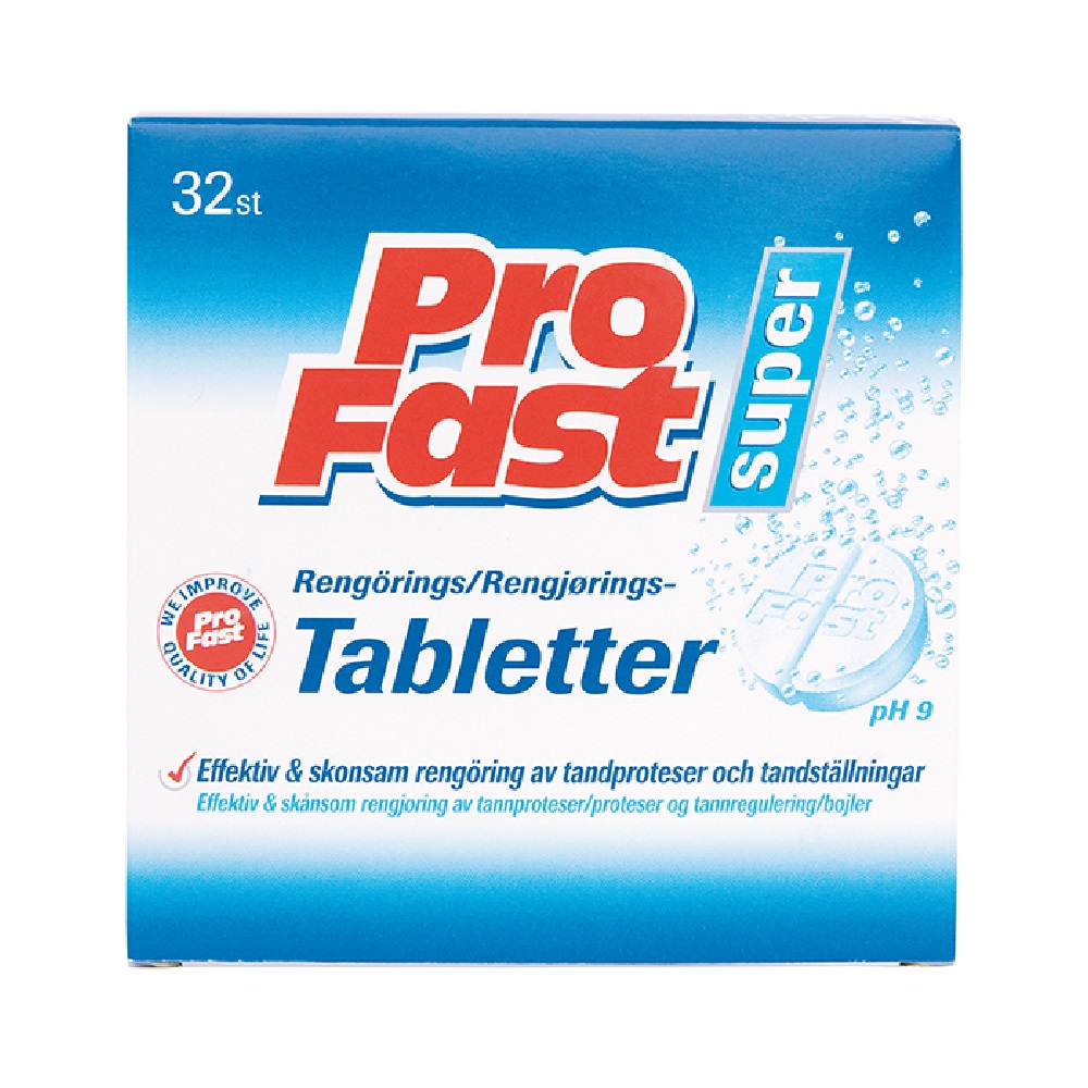 ProFast Rengöringstabletter för protes 32 st