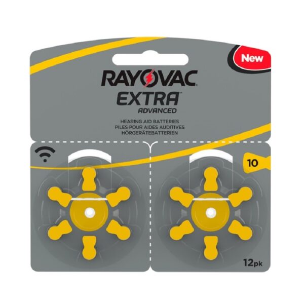 Rayovac EXTRA Advanced 10 GUL 12 st