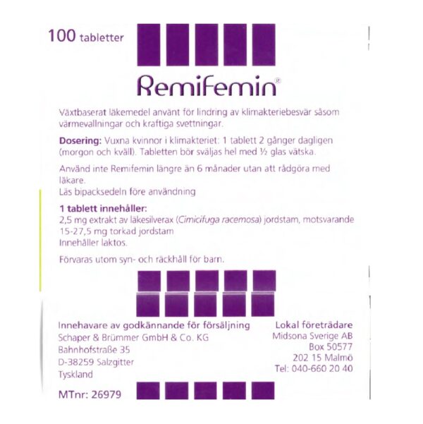 Remifemin 100 tabletter - Bild 2