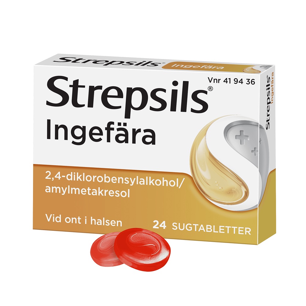 STREPSILS INGEFÄRA 24 SUGTABLETTER