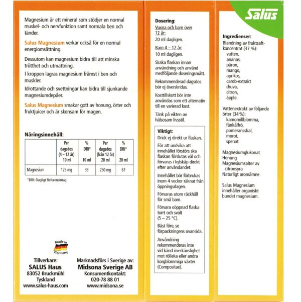 Salus Magnesium 250 ml - Bild 3