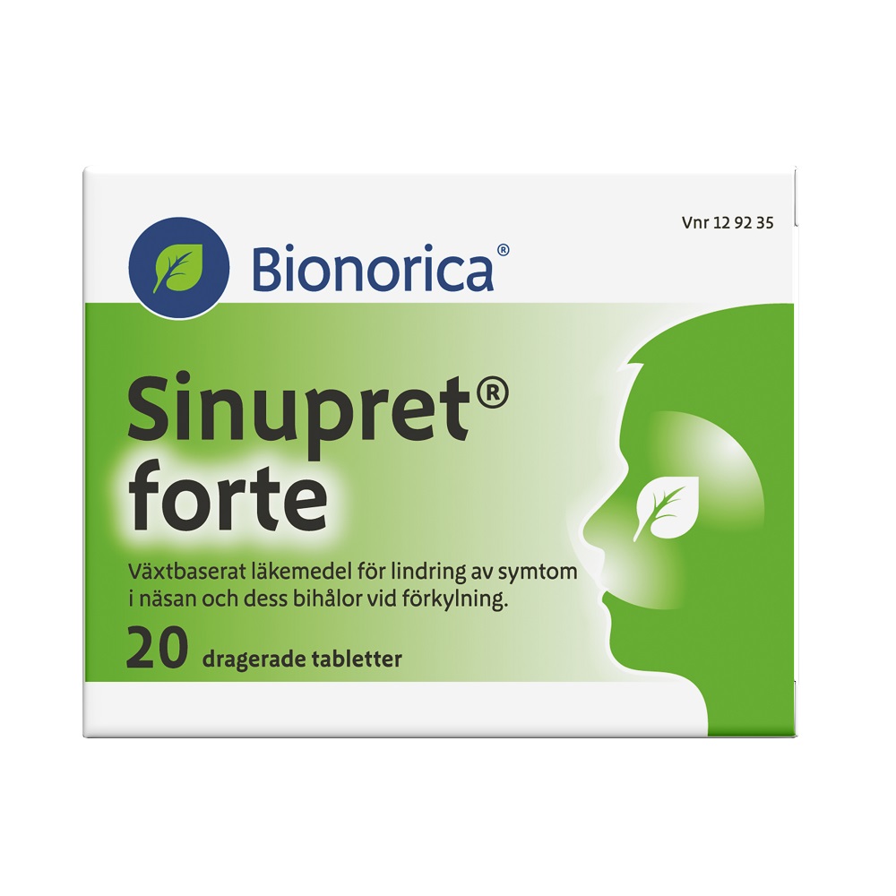 Sinupret forte 20 dragerade tabletter