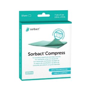 Sorbact Compress 7 cm x 9 cm 10 st