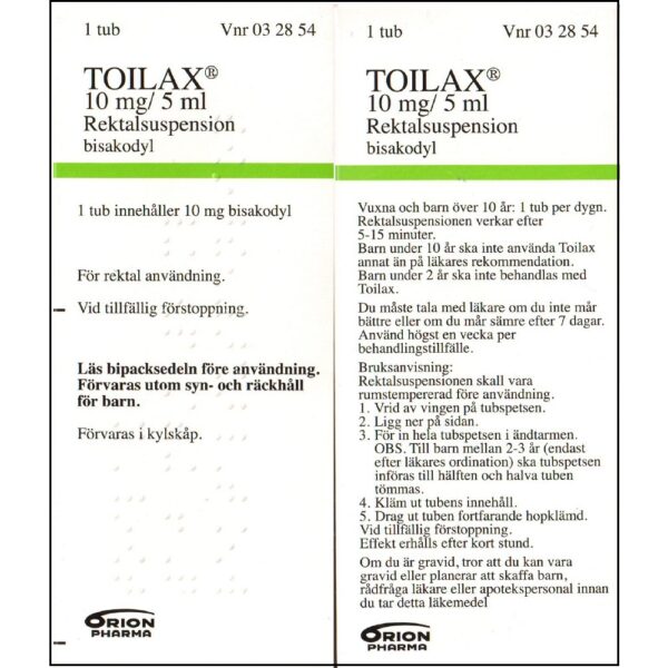TOILAX 10 mg/5 ml Rektalsuspension 1 tub - Bild 2