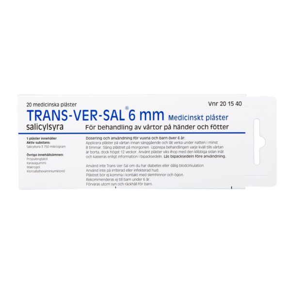 Trans-Ver-Sal 6 mm 20 Medicinskt plåster - Bild 2