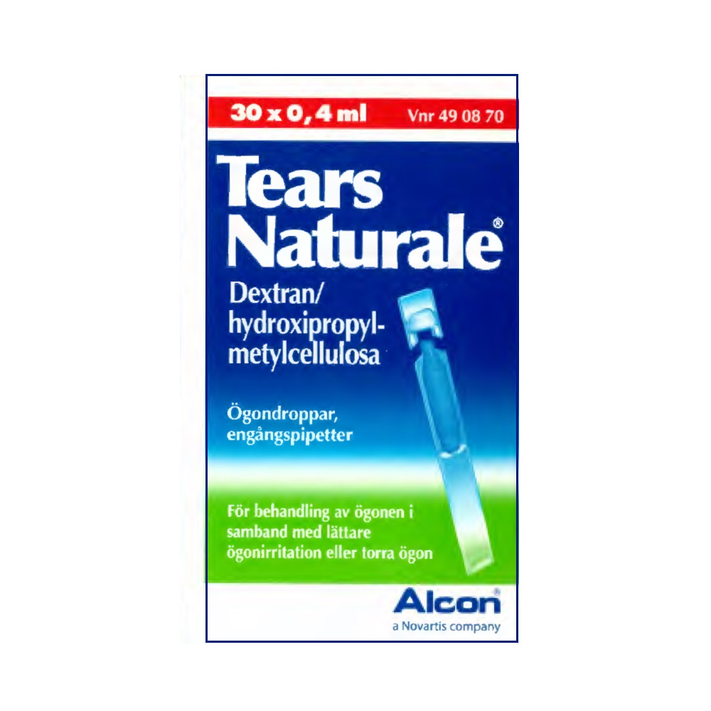 Tears Naturale Ögondroppar, engångspipetter 30 X 0.4 ml
