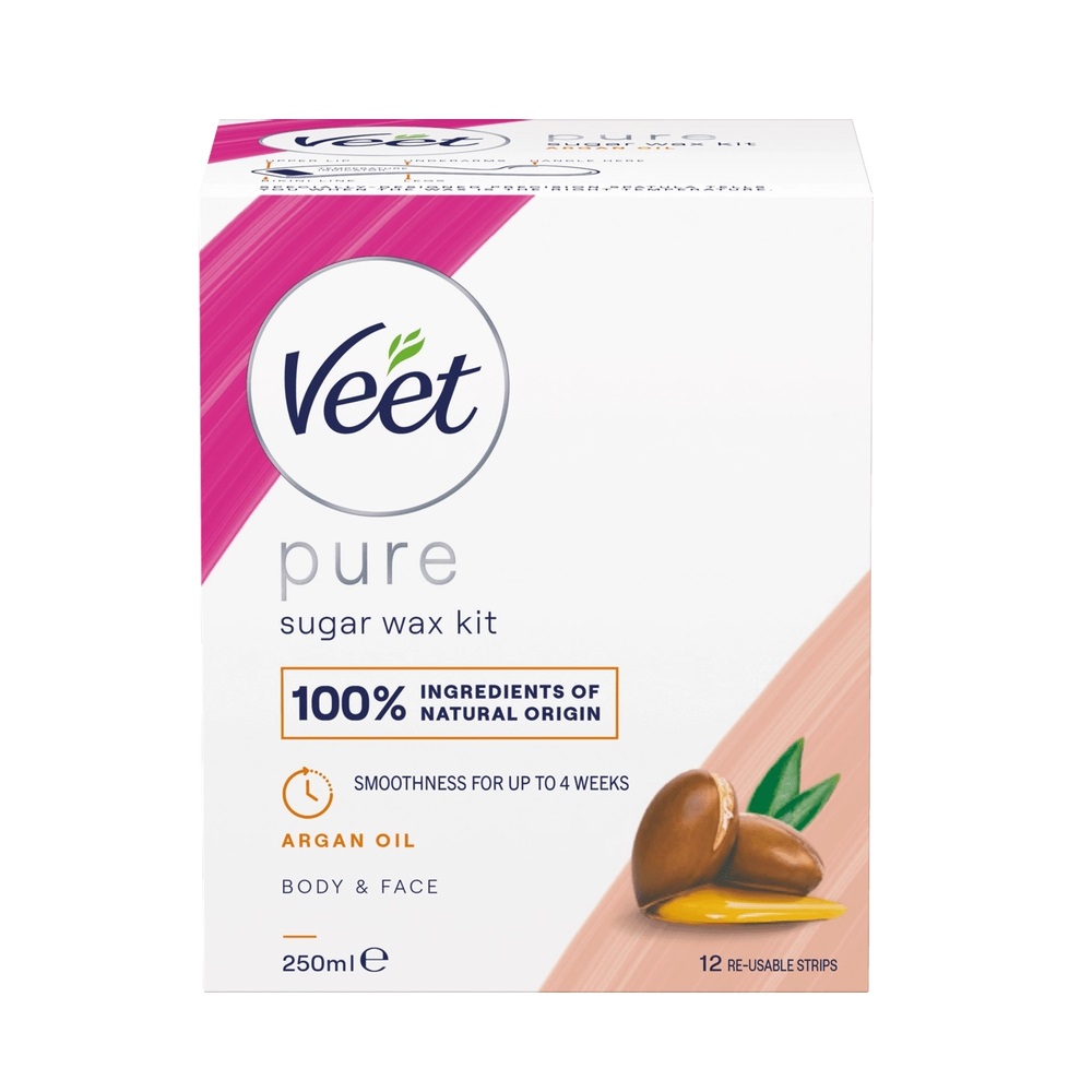Veet Pure Sugaring Wax med Arganolja Kropp & Ansikte 250 ml