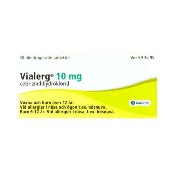 Vialerg 10 mg 30 filmdragerade tabletter