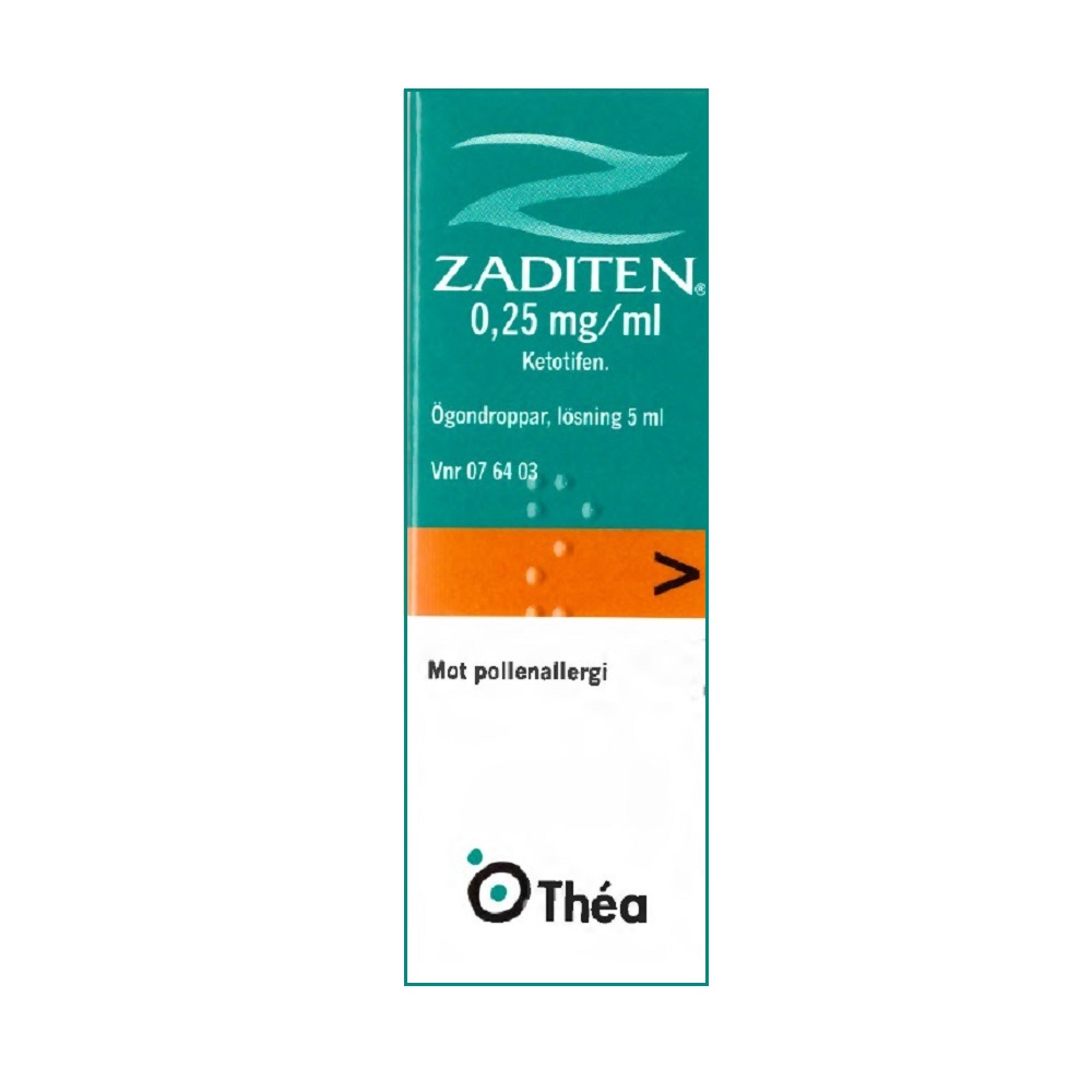 Zaditen ögondroppar 0,25 mg/ml 5 ml