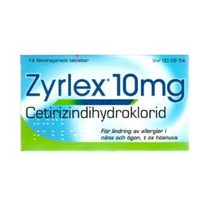 Zyrlex 10 mg 14 filmdragerade tabletter
