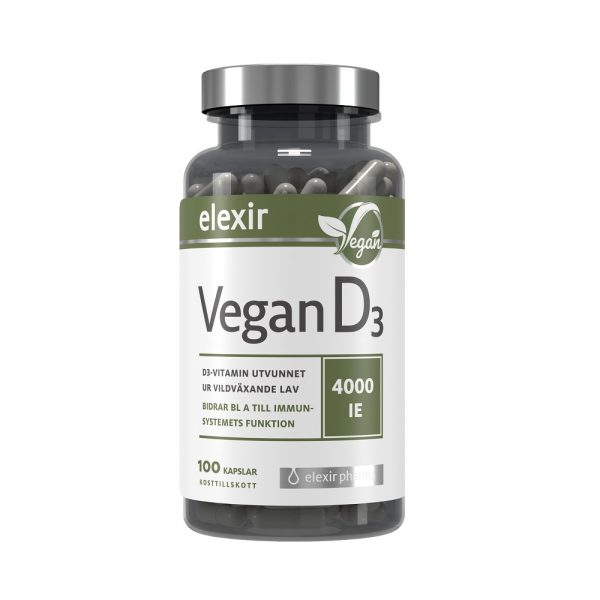 elexir D3-vitamin vegan 4000 IE 100 Kapslar