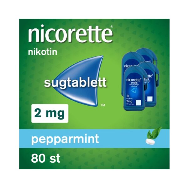 Nicorette pepparmint sugtablett 2mg 80st