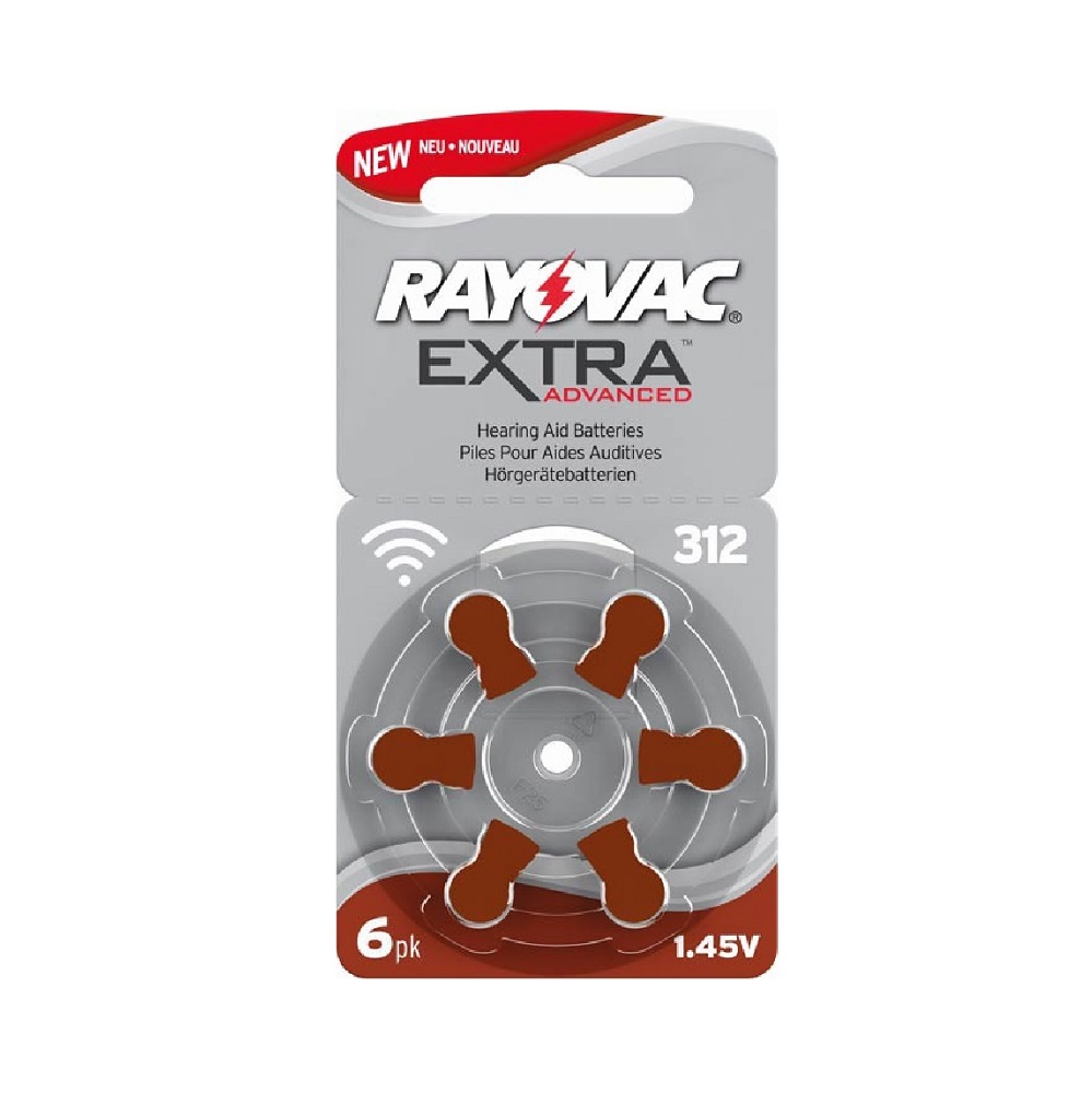 Rayovac extra advanced 312 brun 1.45V 6st